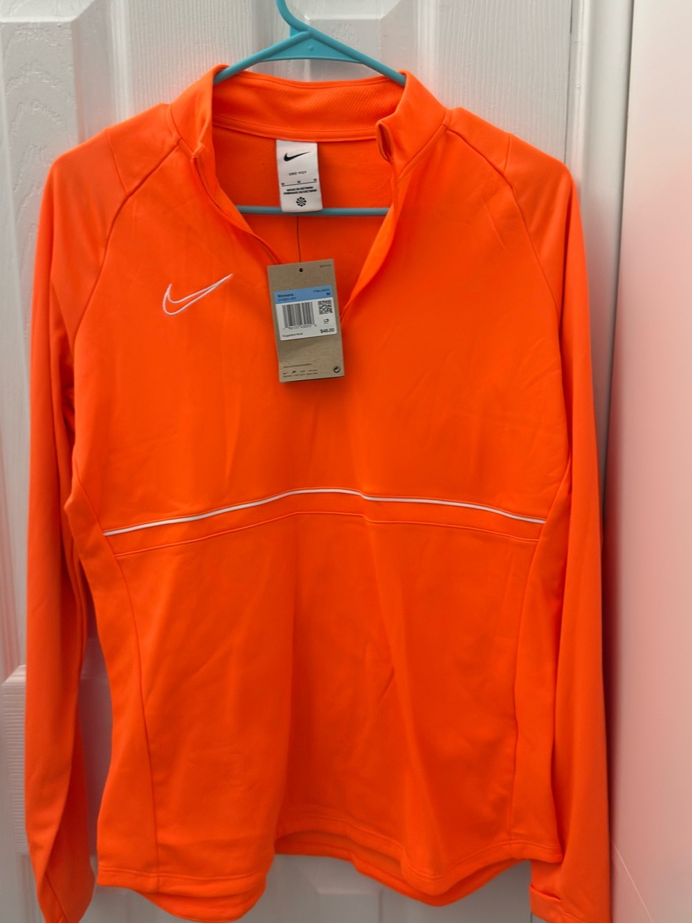 Nike Women’s Long-Sleeve Pullover Top - Bright Orange